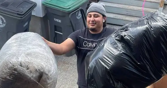 Take a trash after the move is completed